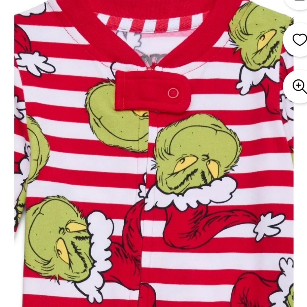 FINAL SALE🔥 🆕 infants Grinch pajamas - Picture 5 of 6